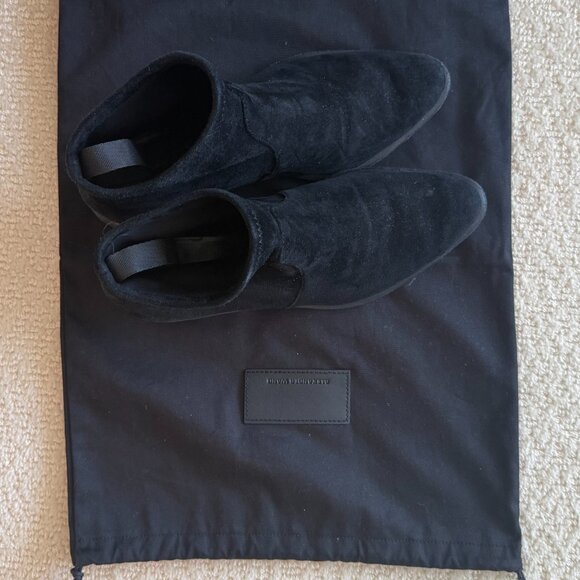 Alexander Wang _ Kori Suede _ Black Ankle Booties - Picture 13 of 15